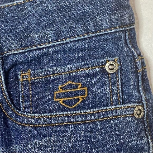 Harley Davidson | Flare Jeans 12 Long  33.5 inseam - Picture 5 of 9